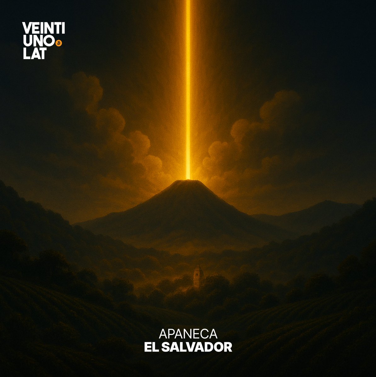 2⃣1⃣🇸🇻 
El rayo naranja cae sobre la tierra de los volcanes. El Salvador. #Apaneca.

La federación saluda a la comunidad de x.com/RutadlasFlores

#VeintiunoLat #Bitcoin

🫡