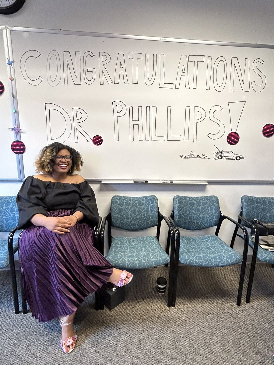 I successfully defended my thesis and am now Dr. Caprice Phillips. So thankful for my advisors and mentors including Jackie Faherty and Ji Wang and friends who were here to support me. Im the 2nd Black women to get a PhD from my department. Full of joy.