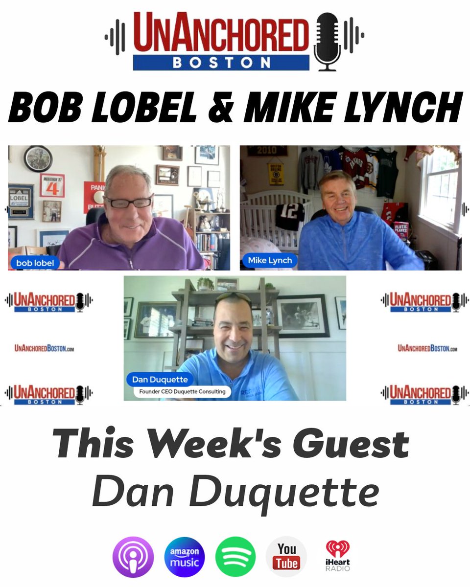 Dan Duquette is this week’s guest on UnAnchored Boston with Bob Lobel and Mike Lynch - it’s the perfect time to hear from the former GM of the Boston Red Sox! Don’t miss this episode!

Watch or listen now with links at UnAnchoredBoston.com

#UnAnchoredBoston #BostonRedSox