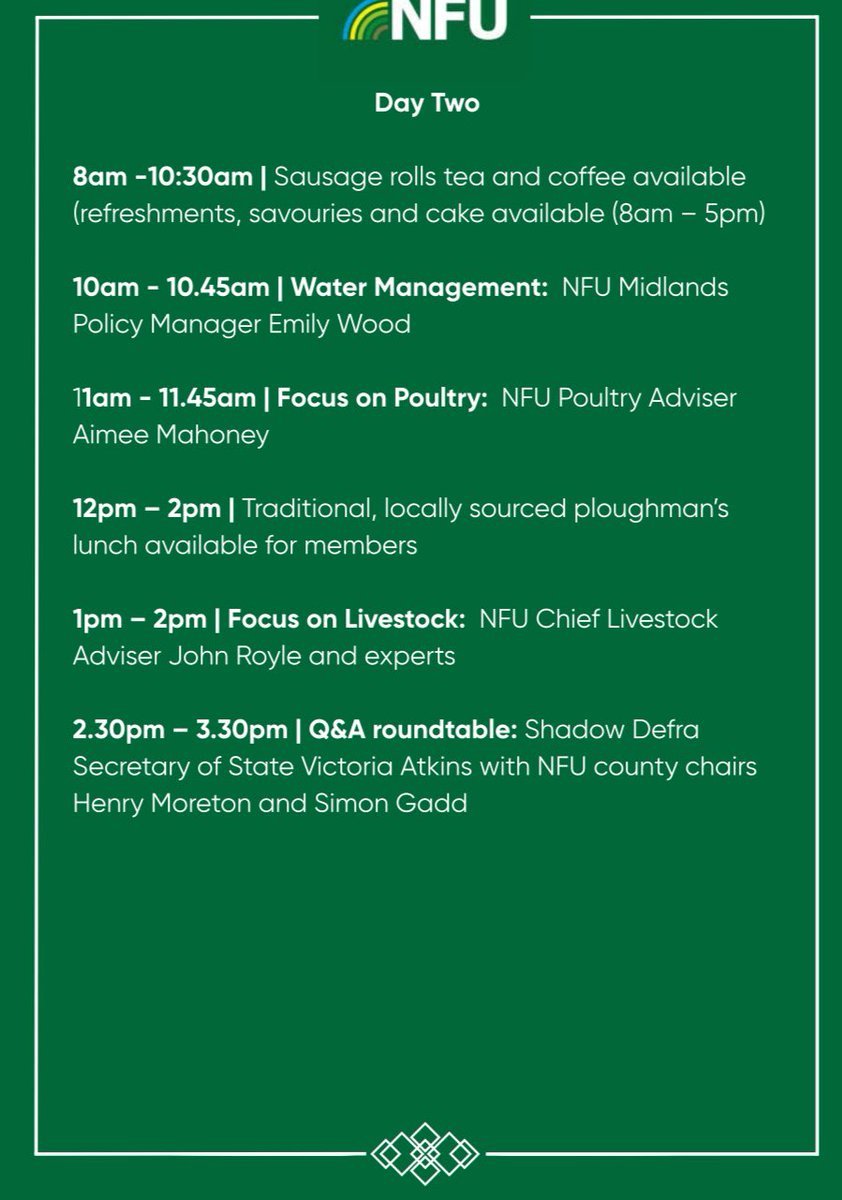 Rhonda Thompson 🇬🇧 (@rhondat40) on Twitter photo Looking forward to a great couple of days at the 140th <a href="/lincsshow/">Lincolnshire Show</a> <a href="/LincsShowground/">Lincolnshire Showground</a> Do come and join us on the <a href="/nfumidlands/">NFU Midlands</a> stand and meet our specialist advisers. Have a look at our packed programme below👇 Looking forward to a great couple of days at the 140th <a href="/lincsshow/">Lincolnshire Show</a> <a href="/LincsShowground/">Lincolnshire Showground</a> Do come and join us on the <a href="/nfumidlands/">NFU Midlands</a> stand and meet our specialist advisers. Have a look at our packed programme below👇