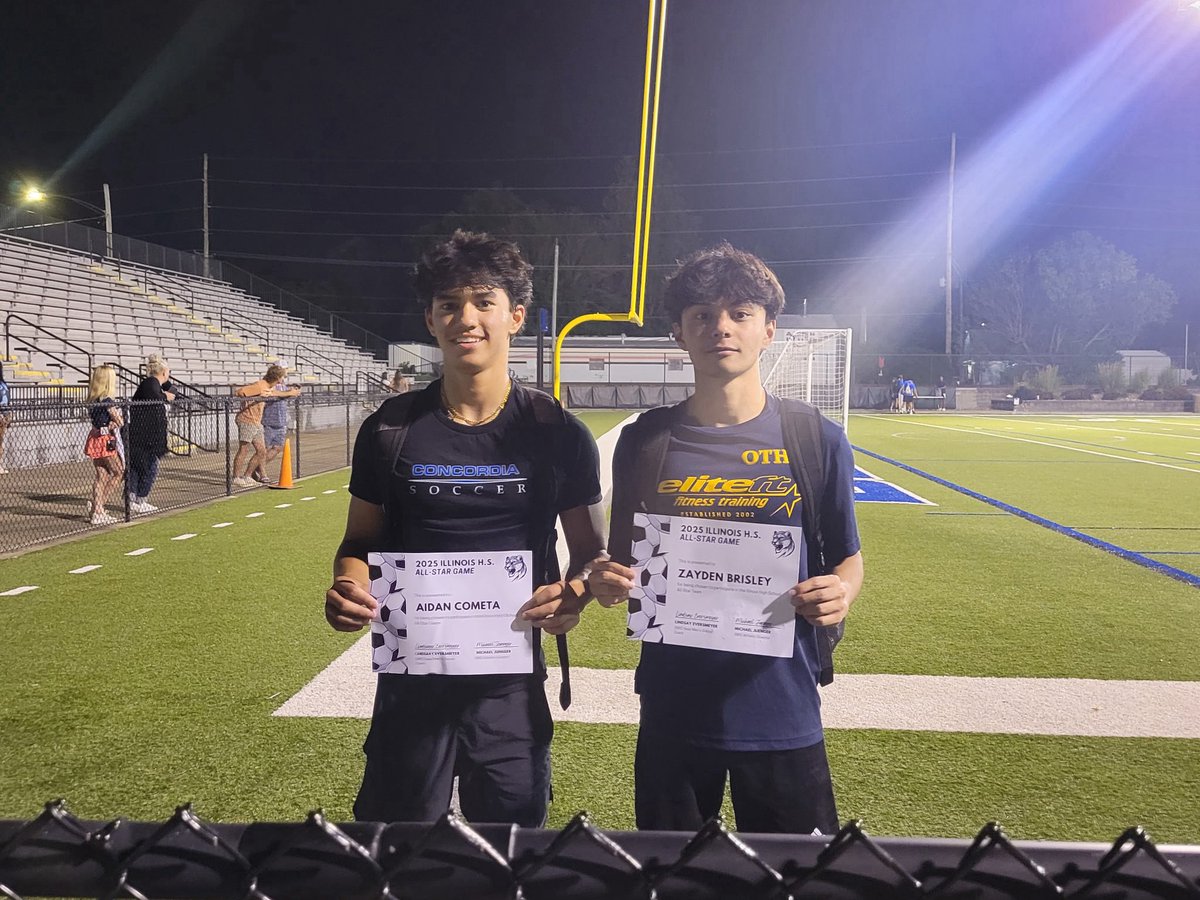 Successful night representing OTHS at the high school All-Star game, Aidan Cometa and Zayden Brisley!