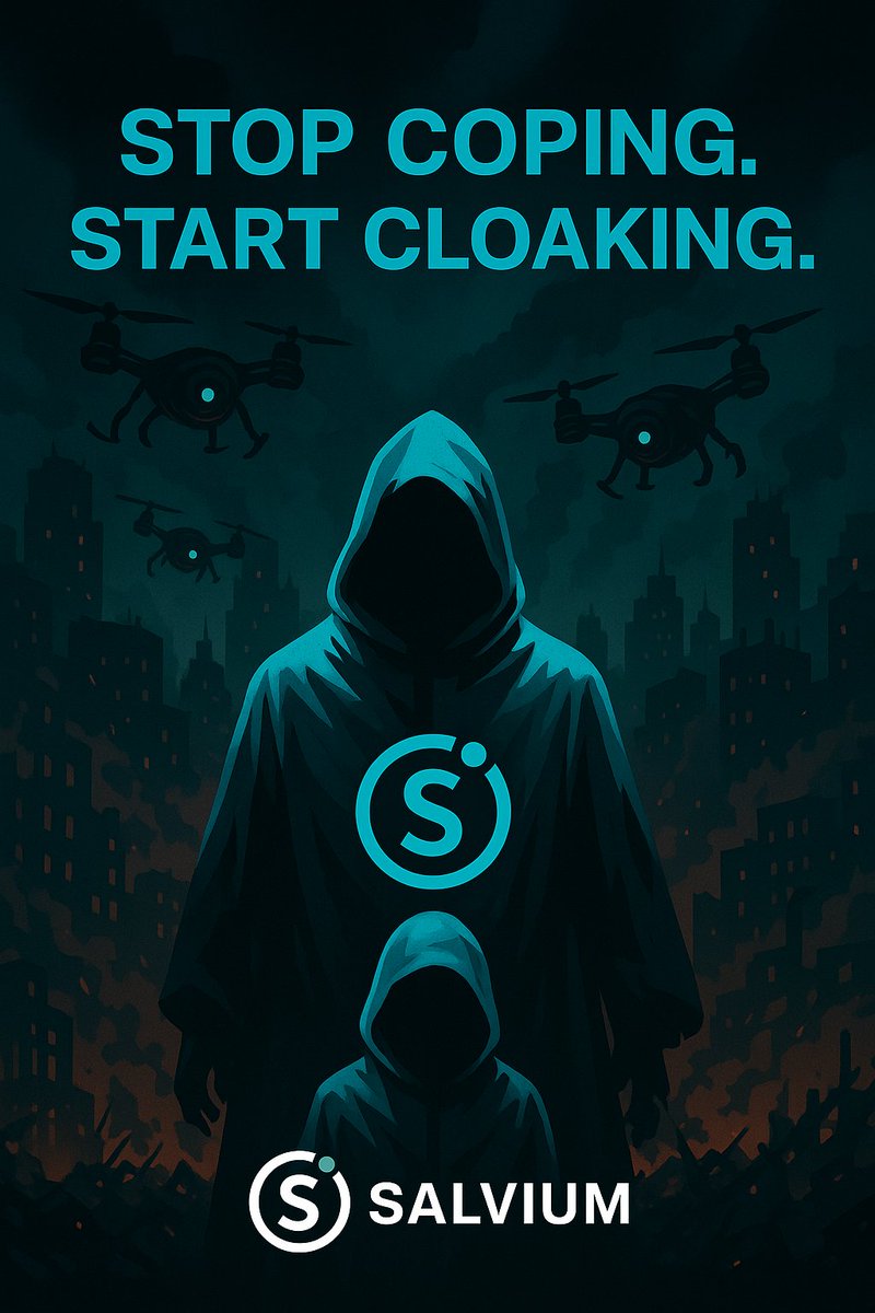 What if every time you transacted,
your identity dissolved and rebuilt itself? What if the chain forgot you, on purpose?

<a href="/salvium_io/">🟢 Salvium</a> isn’t private by option.
It’s private by protocol.
Staking. Contracts. Movement.
All invisible.

This is chain-native cloaking.

$SAL $XMR $AZERO