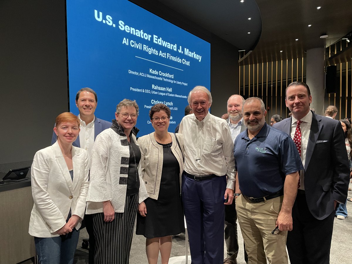 It was a pleasure to host <a href="/SenMarkey/">Ed Markey</a> <a href="/Northeastern/">Northeastern U.</a> for the "AI Civil Rights Act Fireside Chat." Thank you for tireless leadership in the Senator on behalf of the Commonwealth of Massachusetts and the nation.
#AI