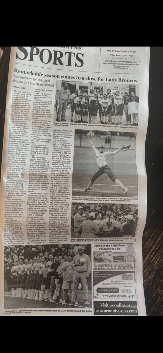 @cincydoomTHT (@cincydoomtht) on Twitter photo Great article about the Western Brown girls varsity season with mentions of <a href="/aubann11/">Aubree Taylor</a> and <a href="/SophHerrmann12/">Sophie Herrmann</a> Great article about the Western Brown girls varsity season with mentions of <a href="/aubann11/">Aubree Taylor</a> and <a href="/SophHerrmann12/">Sophie Herrmann</a>
