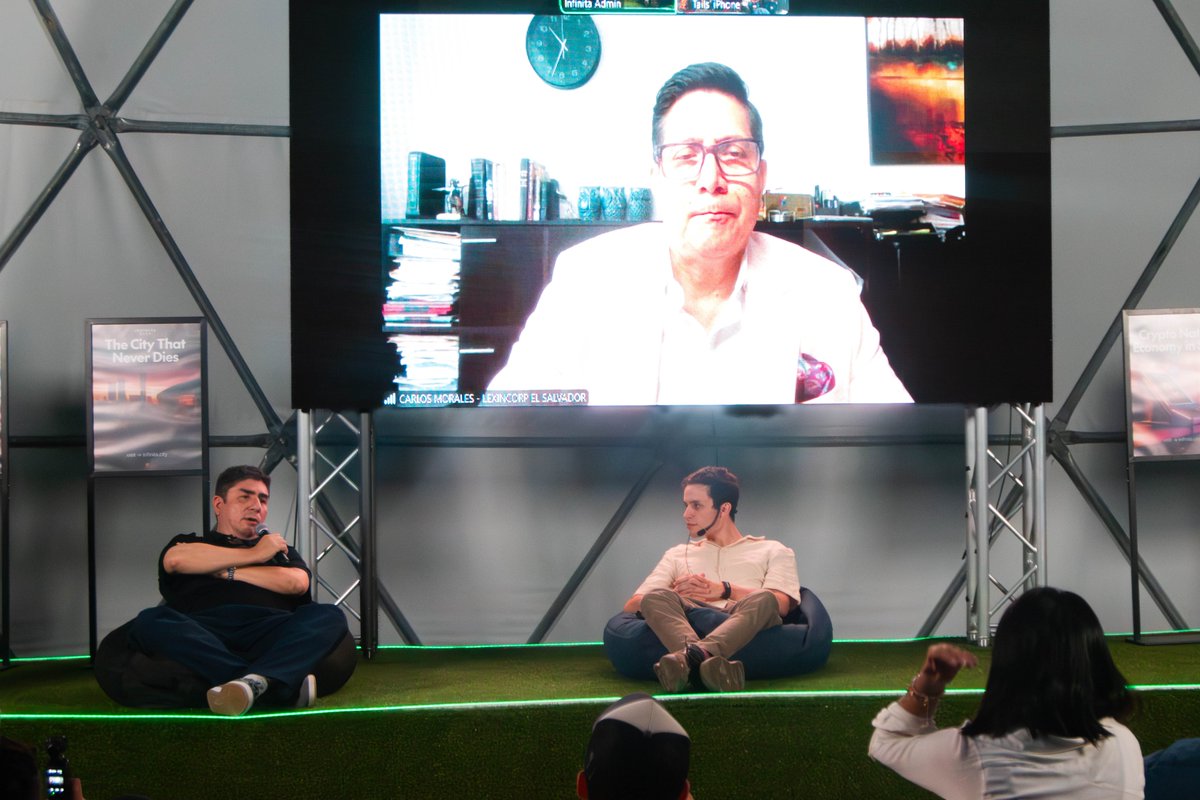 Infinita City (@infinitacity) on Twitter photo 🎤 <a href="/joseghandal/">Jose Guillermo Handal</a> shared how NFT sales funded Bitcoin ATMs in Honduras - and helped train devs in Web3.
🎤 Carlos Pineda Pinel outlined the legal journey behind financial regulation in Prospera.
🎤 <a href="/cmorales_sv/">Carlos A Morales</a> reflected on what El Salvador got right, and what still needs work. 🎤 <a href="/joseghandal/">Jose Guillermo Handal</a> shared how NFT sales funded Bitcoin ATMs in Honduras - and helped train devs in Web3.
🎤 Carlos Pineda Pinel outlined the legal journey behind financial regulation in Prospera.
🎤 <a href="/cmorales_sv/">Carlos A Morales</a> reflected on what El Salvador got right, and what still needs work.
