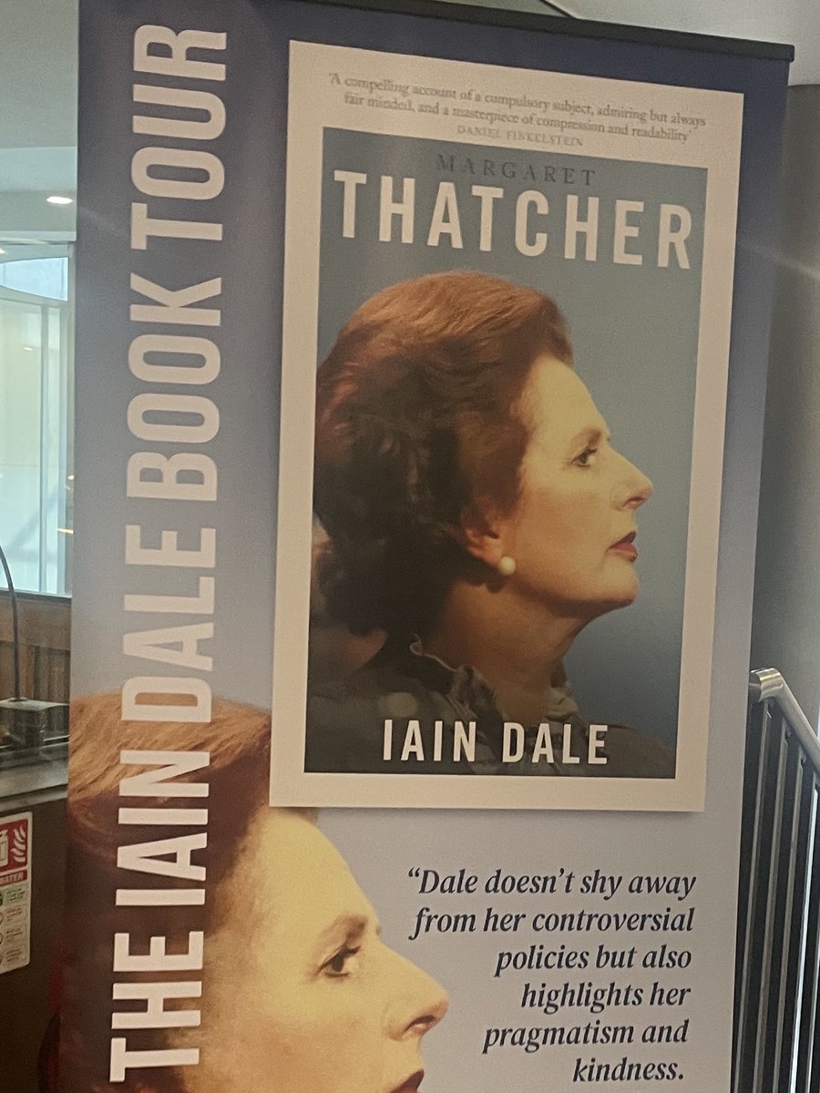 Only at an <a href="/IainDale/">Iain Dale</a> party would you have the Leader of His Majesty’s Official Opposition acting as warm-up to a Margaret Thatcher drag act…
Great to join such a stellar crowd for the launch of Iain’s new biography of the Iron Lady in this, her centenary year.