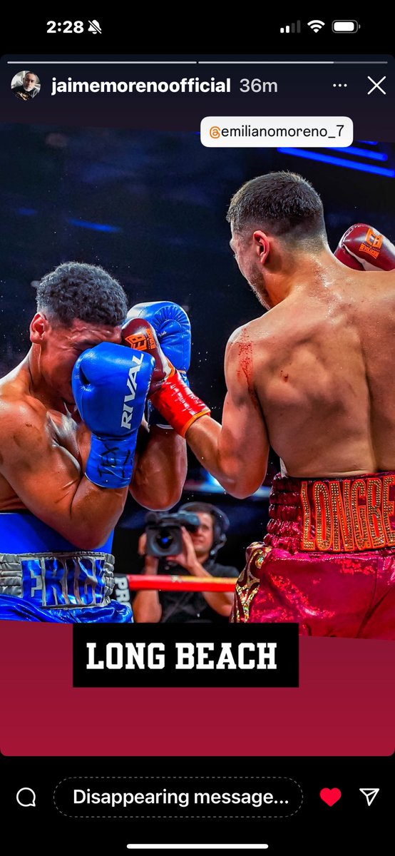 Emiliano Moreno does it again! 💥 Stopping a relentless opponent who couldn’t answer the bell after 6 brutal rounds. The future of boxing is here!