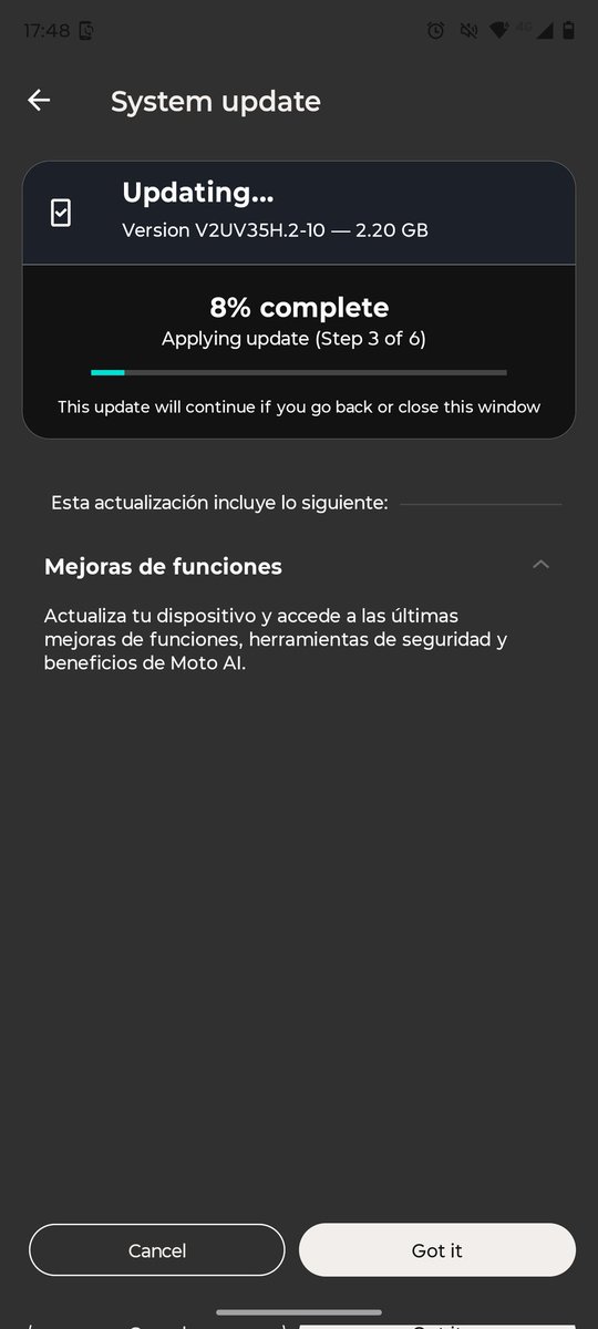 be4r_kid's tweet photo. @Fanboy_Moto New 2.2 GB update!!! I don't know what it is, there are no further details... #edge50ultra https://t.co/oyy1esq7o7