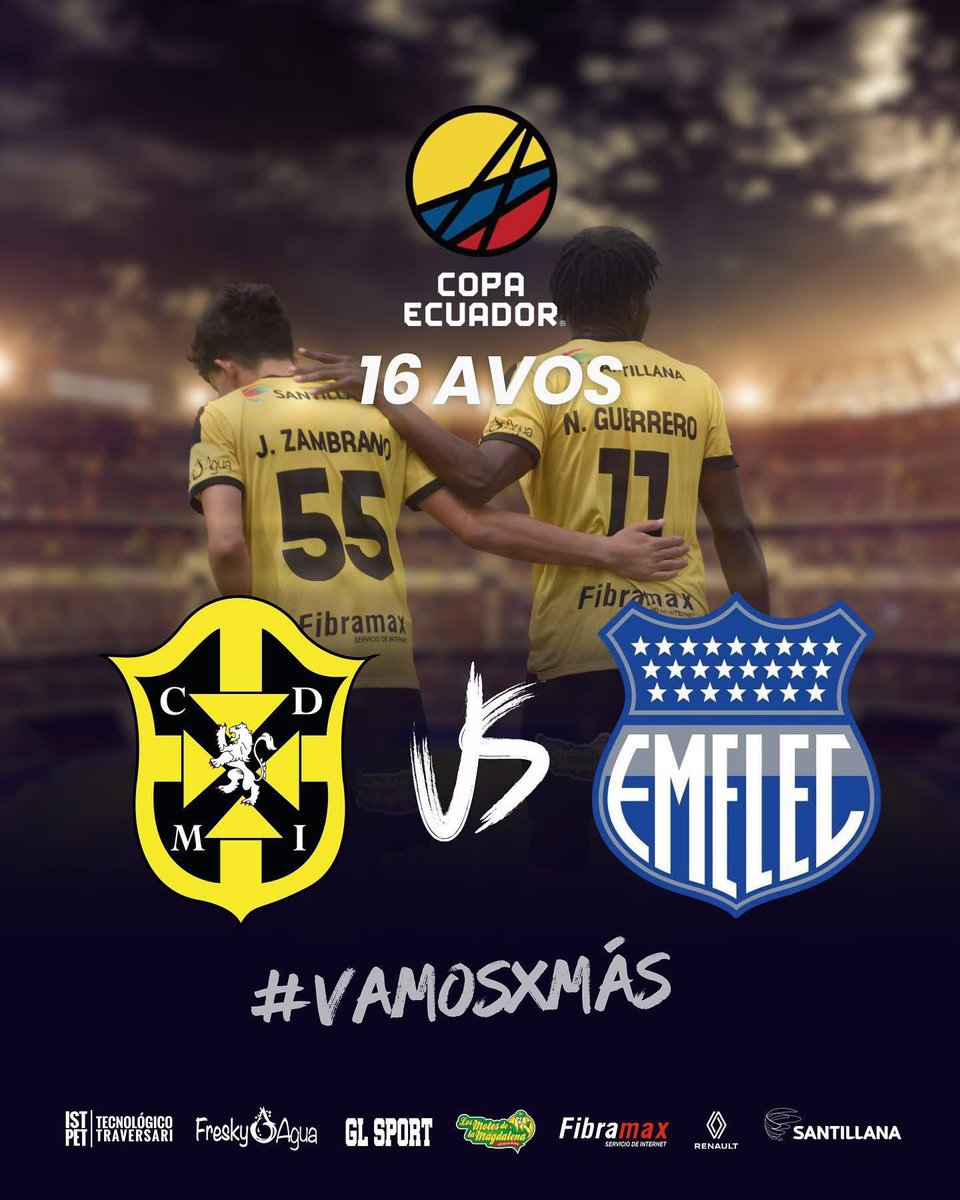¡16 AVOS DE <a href="/CopaEcuador/">Copa Ecuador</a>! 

🗓️ 30/07 ⏰ 18H30