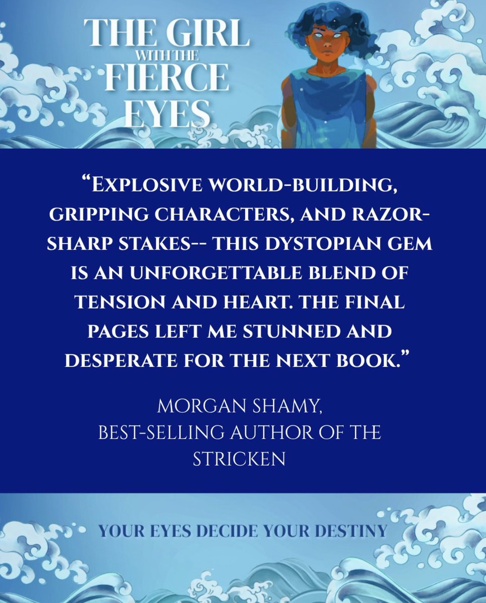 MorganShamy's tweet image. I was SO DELIGHTED to give a blurb for The Girl With The Fierce Eyes by @sophiavahdati … out with @HarperCollinsUK July 17th!!! 

SUCH an incredible book… I’m dying for book two. The world building… the characters… the book has STUCK  with me. Go preorder!!! 🩵💎💙