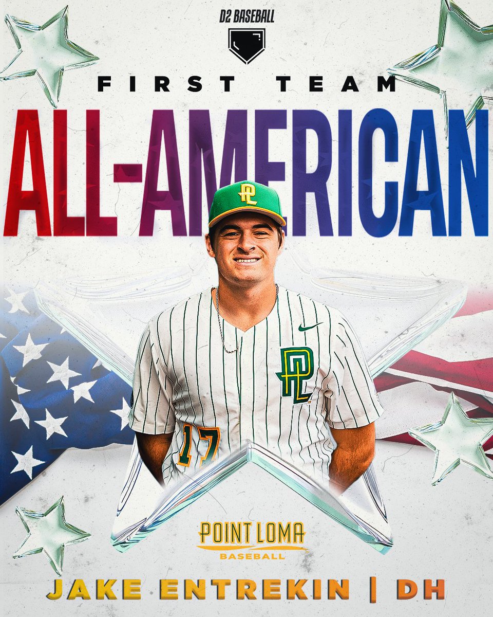 PLNU Sea Lions (@plnusealions) on Twitter photo ⚾️ <a href="/PLNUBaseball/">PLNU Baseball</a> DH Jake Entrekin earns <a href="/divIIbaseball/">D2 Baseball</a> First Team All-American honors.
diviibaseball.com/all-americans
#GoSeaLions ⚾️ <a href="/PLNUBaseball/">PLNU Baseball</a> DH Jake Entrekin earns <a href="/divIIbaseball/">D2 Baseball</a> First Team All-American honors.
diviibaseball.com/all-americans
#GoSeaLions