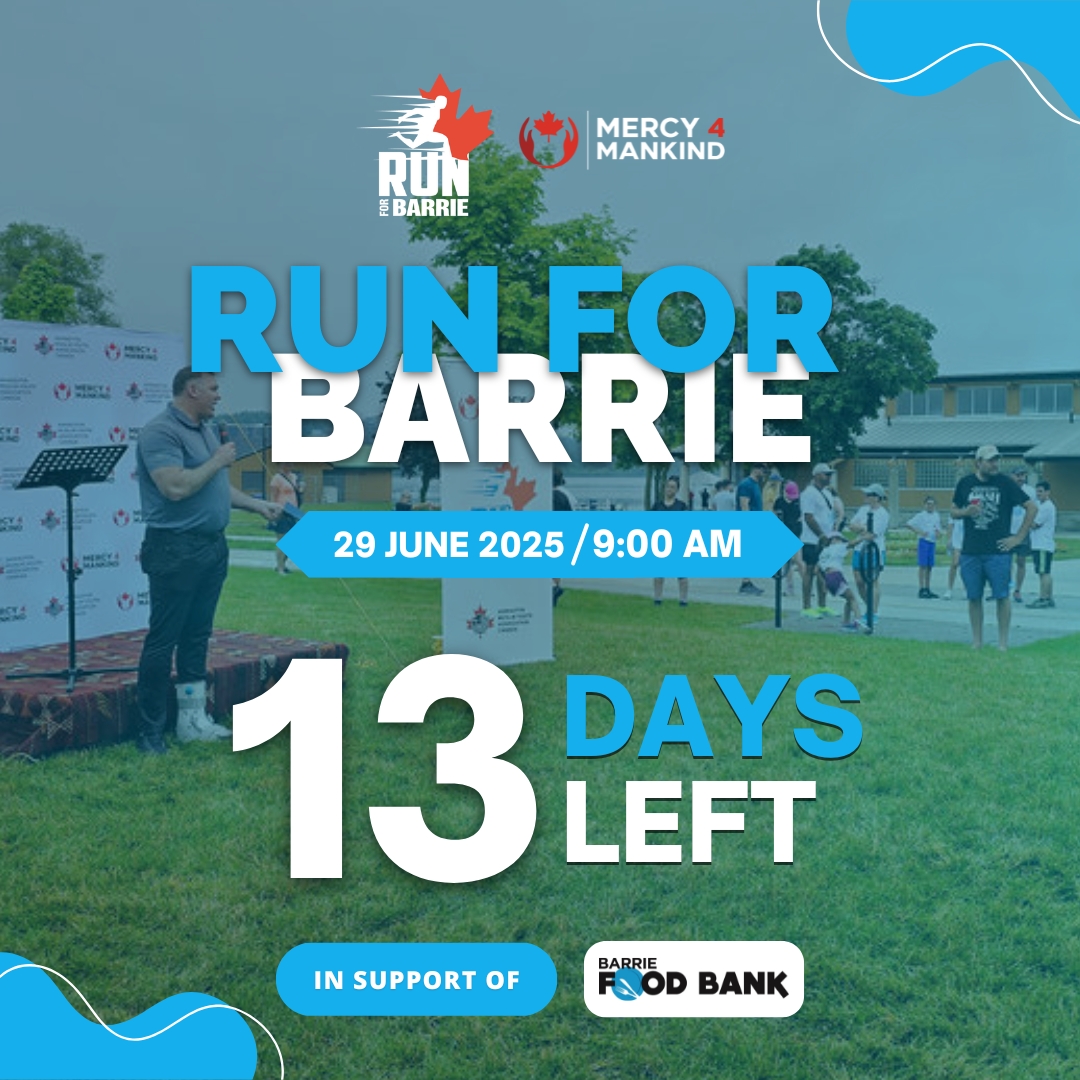 RunForBarrie's tweet image. 13 Days to Go!

Barrie—let’s do this!

Join us June 29 at 9 AM for RUN FOR BARRIE and support the Barrie Food Bank!

Run with purpose. Make it count.

Register now: raceroster.com/events/2025/98…

#runforbarrie #mercy4mankind #Barrie