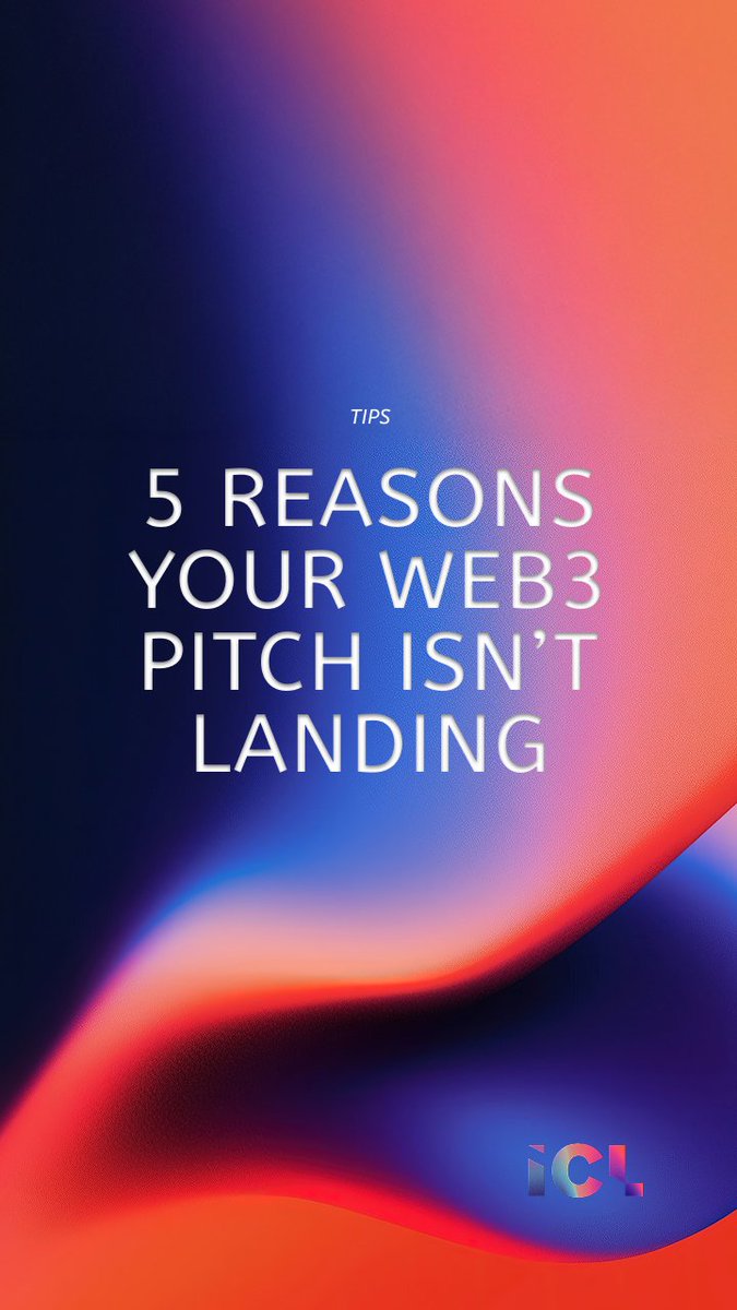 5 Reasons Your Web3 Pitch Isn’t Landing 

1. You’re selling tech, not a story.

No one cares about your TPS until they care about why you exist.

2. It sounds like AI wrote it.

Buzzwords ≠ conviction. Strip it back. Talk like a human.

3. You buried the hook.

If your opening