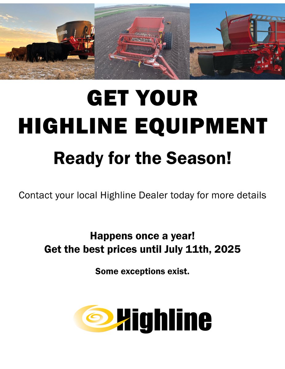 Gear up for next season NOW and save big on parts!

Don't miss your chance to score the best deals — available for a limited time only.

Offer ends July 11, 2025.
Talk to your local Highliner Dealer today for full details!