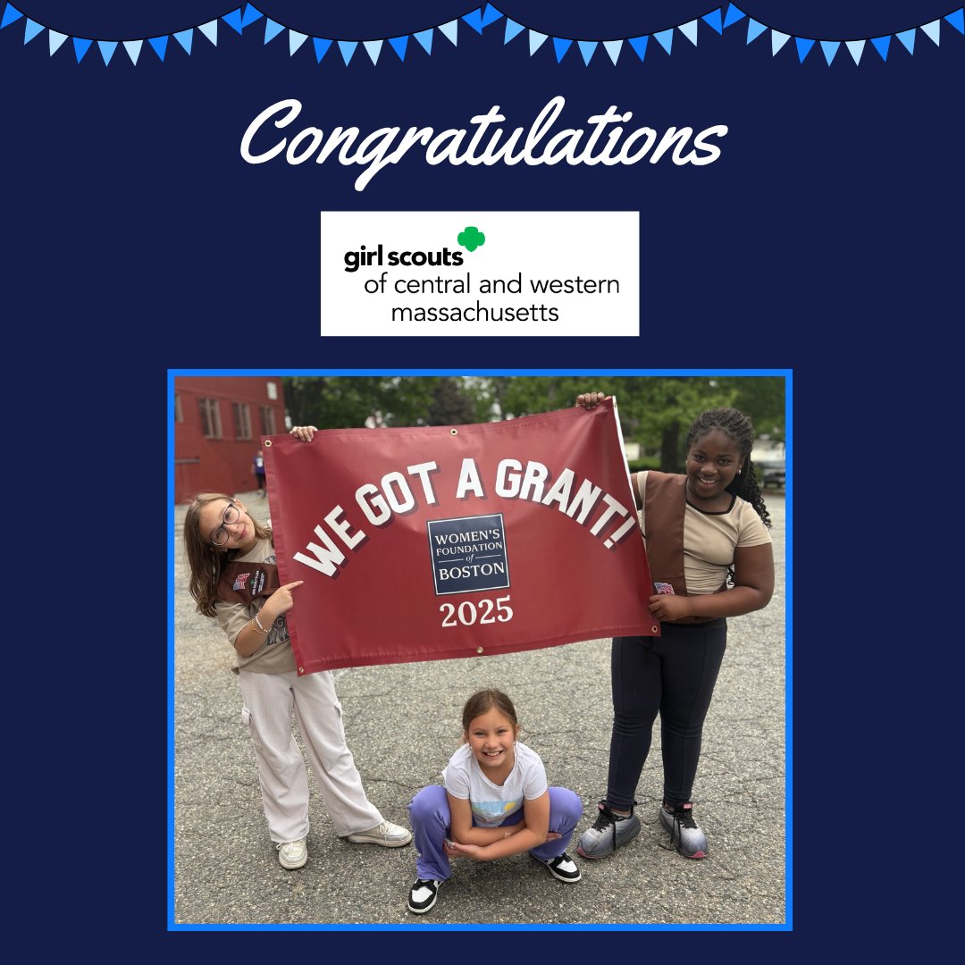 🎉Congratulations to @gscwm! We’re excited to award them a three-year grant to expand their community-based programming in towns including Holyoke, Pittsfield, Chicopee, Springfield, and Worcester. 🌟

#wfboston #massachusettsnonprofit #grantrecipients #economicempowerment