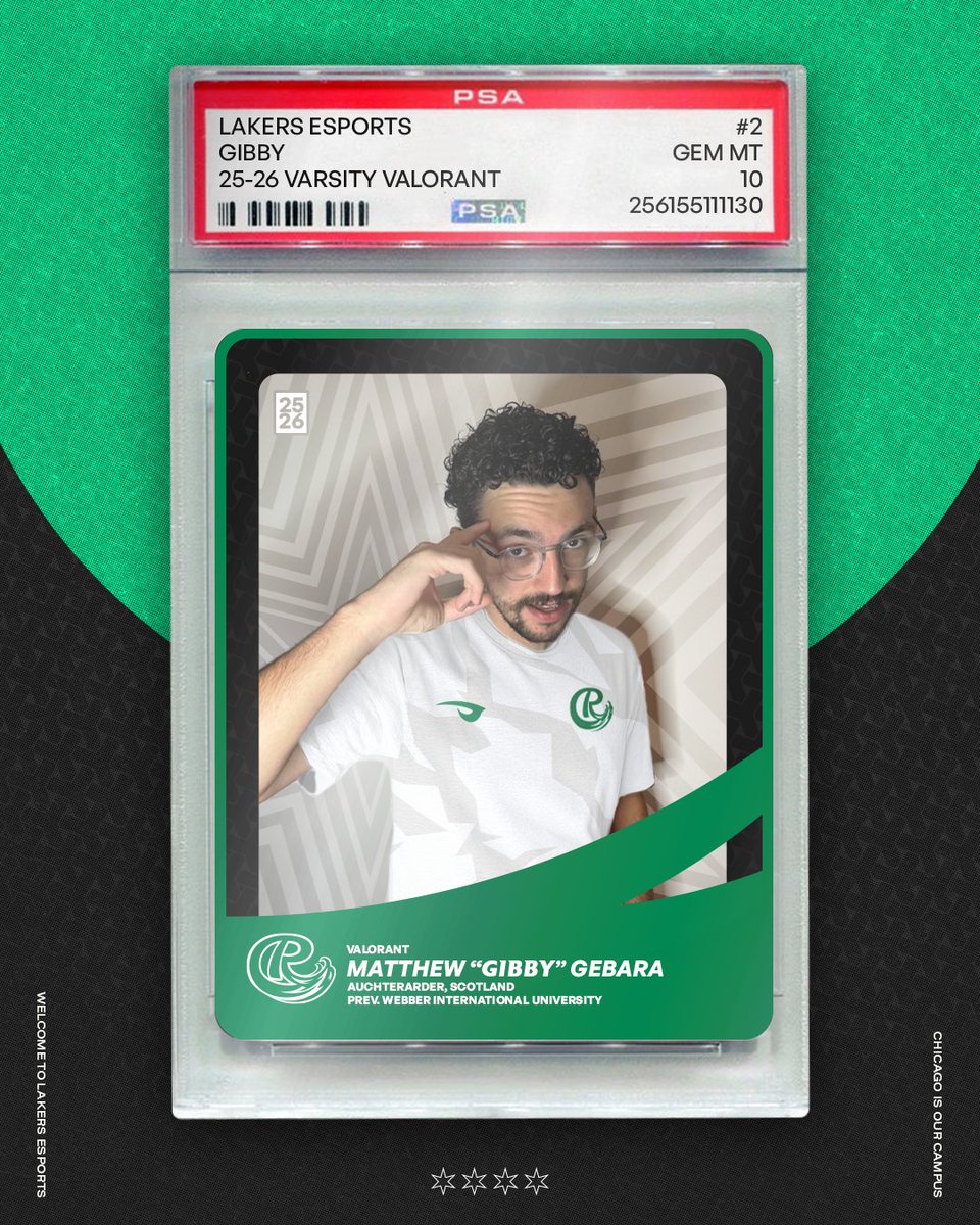 🚨A Scot joins the White and Green!🚨

Matthew "<a href="/gibbgibb222/">Gibby</a>" Gebara Is our first Valorant recruit of the upcoming school year, hailing from Scotland! Hear what Matthew had to say about joining the Lakers below👇

Gebara: "Being able to join this already incredible team is such a