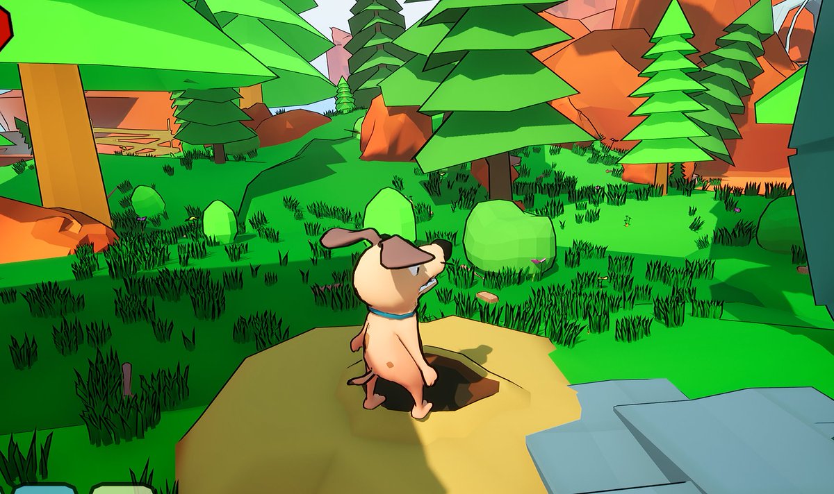 SkyWolfGameStds's tweet photo. Barko!! Are you digging holes in the Yard again??! #BarkoAndTheLostBone #Teaser #UnrealEngine #3dPlatformer #IndieGame #IndieDev #ComingToSteam #Cartoon #3d #Dog #Pet #Doggo #VideoGame #GameDev #Stylized #Dig #Digging https://t.co/QMmy3oFi6B