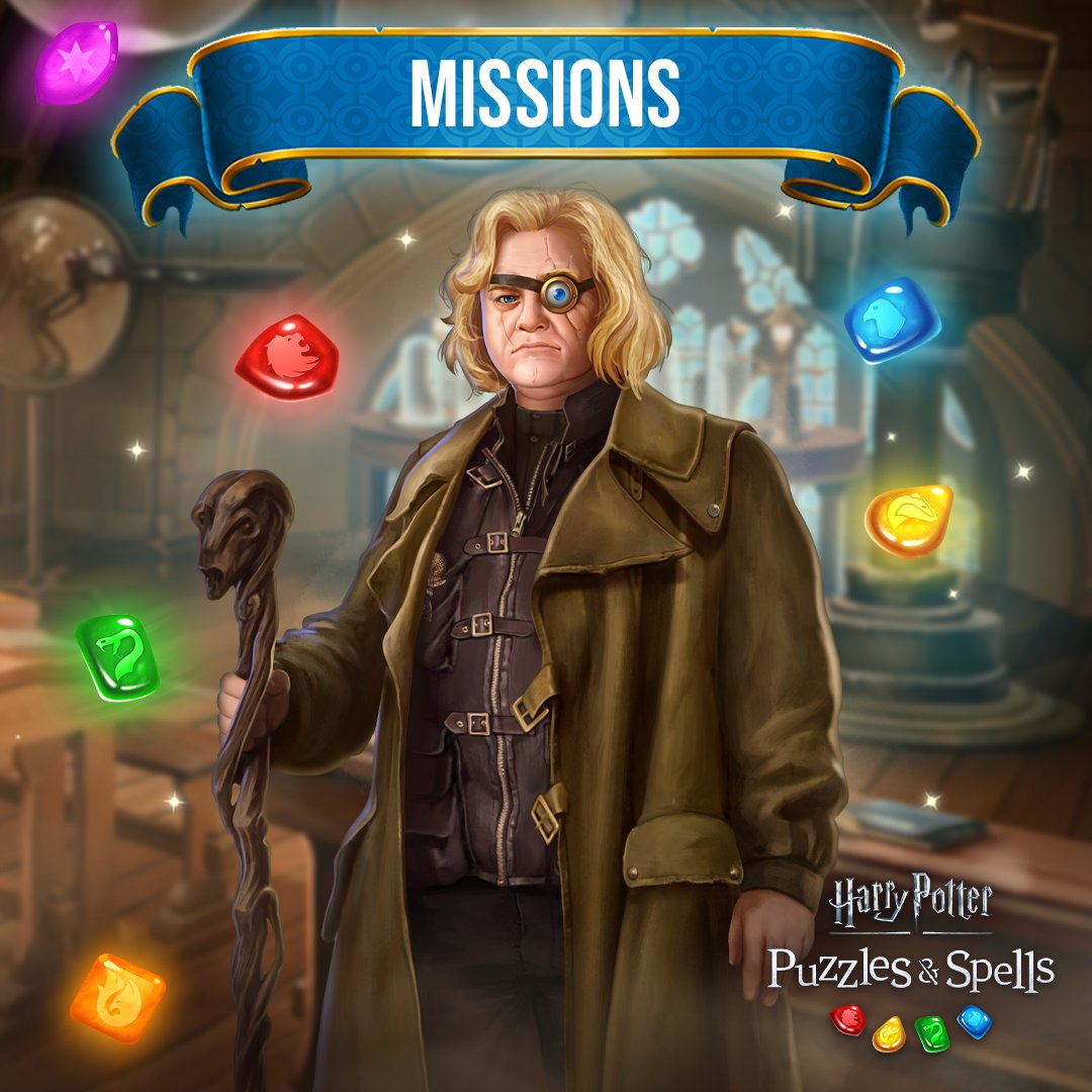 Missions has arrived! 

Carry out missions and unlock rewards in this all NEW event! Head into game now as your first Mission awaits: harrypottermatch.onelink.me/8IqW/ku2gv55r

#HarryPotter #PuzzlesAndSpells #MadEyeMoody