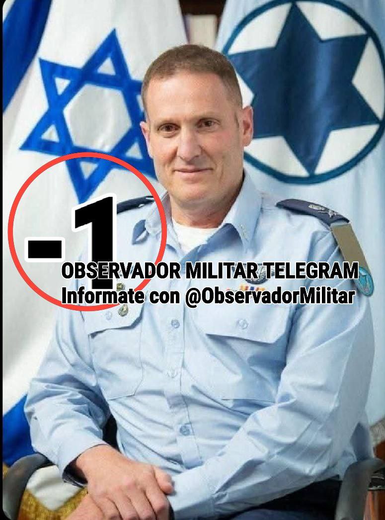 ⚡⚡⚡URGENTE: El Cuerpo de la Guardia Revolucionaria Islámica de IRÁN ha eliminado al asesino de ninos y mujeres comandante de la Fuerza Aérea Sionista, el mayor general Tomer Bar.

➪ infórmate con @ObservadorMilitar