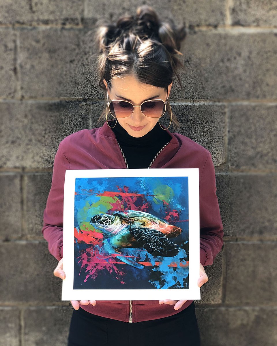 It's World Sea Turtle Day. We’re celebrating with "The Green Sea Turtle," a new print by Lindsey Kustusch, supporting turtle conservation in Belize.

Available now.

Link in bio.