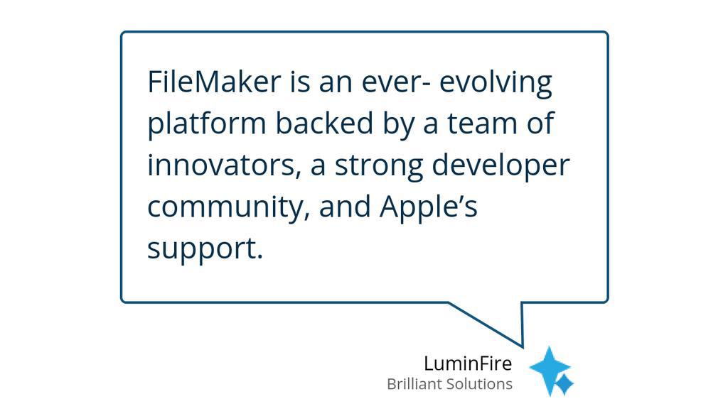 LuminFire's tweet image. The Future of FileMaker: 10 Reasons Why Claris FileMaker is Here to Stay: luminfire.com/2025/01/15/fut…

#Claris #CustomSoftware #BusinessSoftware