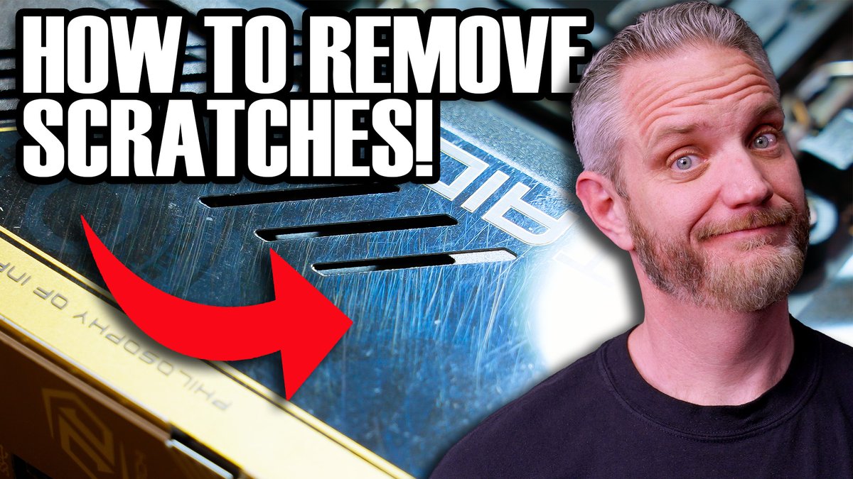 How to fix scratches and marks from shiny PC parts! SUPER EASY! youtu.be/7rdI2398SyY?si…