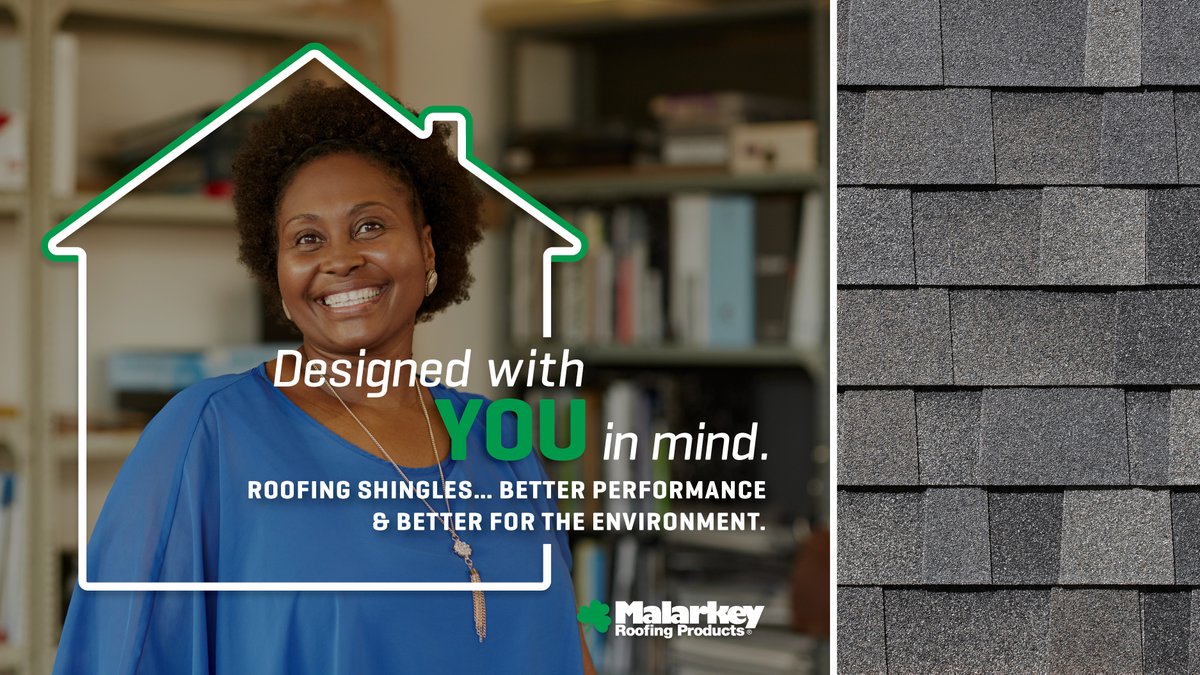 Malarkey roofing shingles are made with rubberized asphalt, a larger nailing area, upcycled tire rubber, and upcycled plastics...

#ShingleRoof #SustainabilityMatters <a href="/Holcim/">Holcim</a>