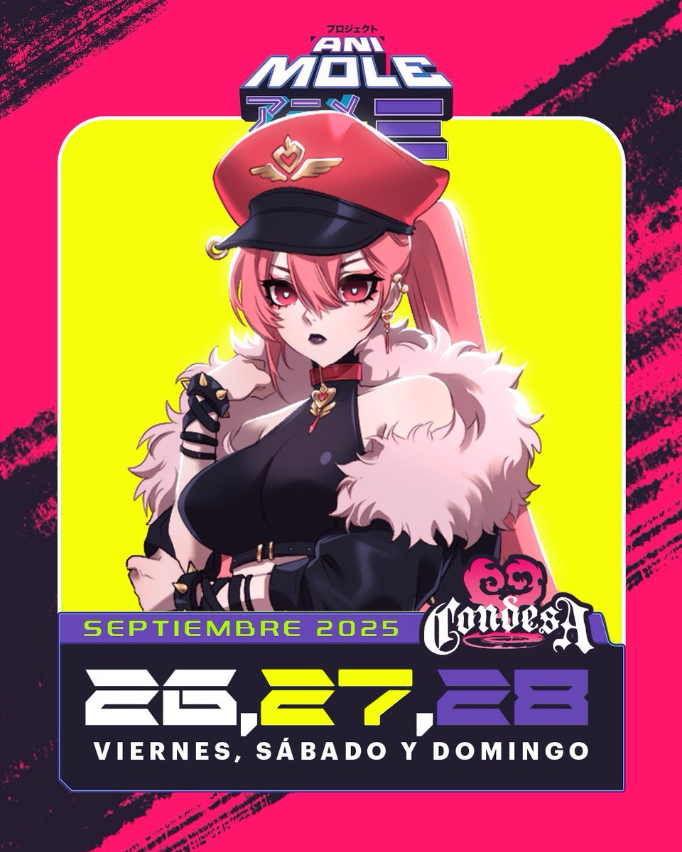 CondesaVR's tweet image. ¡Voy a ser invitada especial en AniMole!🎤
Me presento en el escenario principal en 3D en el 27 y 28 de Septiembre!
Tambien:
💖 Convivencia con fans
🛍️ Mesa de merch
💻Streams especiales ¡y mucho más!
Compra tu pase de 3 días aquí:
animole-2025.boletia.com