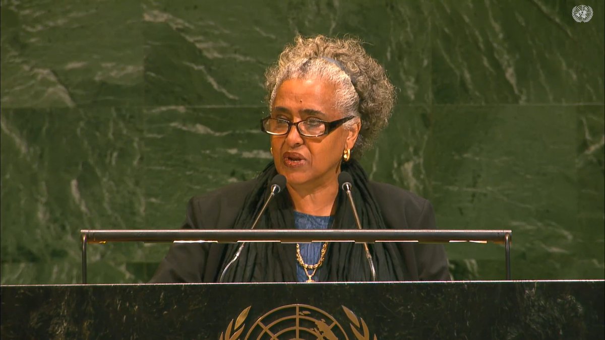 Eritrea_UN's tweet image. Today, the #UNGA adopted a historic resolution declaring Dec. 4th as the Int' Day against Unilateral Coercive Measures (UCMs). #Eritrea rejects these illegal tools as means of economic and political compulsion against sovereign countries in violation of UN Charter & int' law.