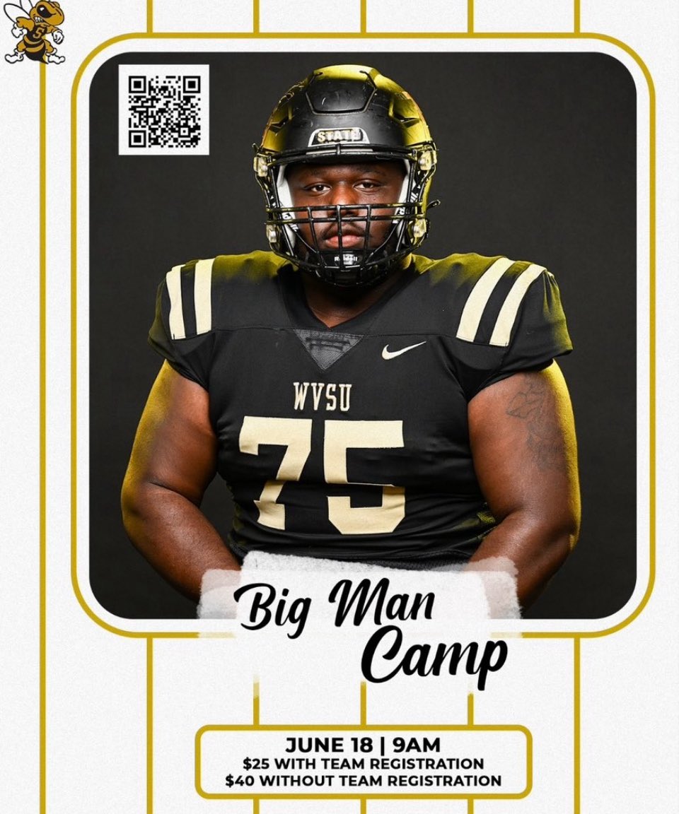 I will be <a href="/WvsuFootball/">WVSU Football</a> this wednesday! Ready to get better and compete!
<a href="/CoachPenn/">John Pennington</a> <a href="/CoachMux/">Caleb Muxlow</a>