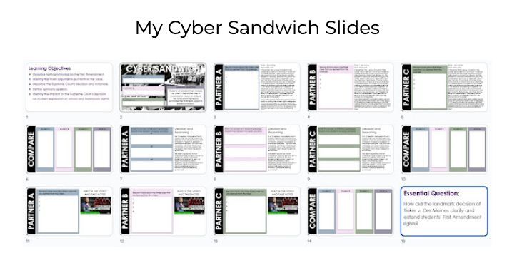 🧠 Tired of group work that goes nowhere? Try the Cyber Sandwich!
It’s a structured approach that teaches students how to collaborate and summarize clearly.
No more lopsided partnerships—just real learning. 

🥪 Cyber Sandwich = the collab tool you didn’t know you needed.