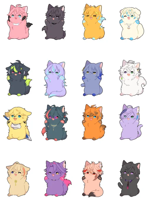 にじそうさく10 暫定お品書きなんですけどツリーにアンケつけておくので回答貰えたら嬉しいです参考にします