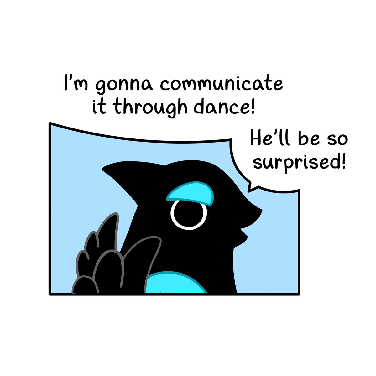 Secondlina's tweet image. Flawless logic on this new update of Crow Time 💙🩵🖤
webtoons.com/en/canvas/crow…