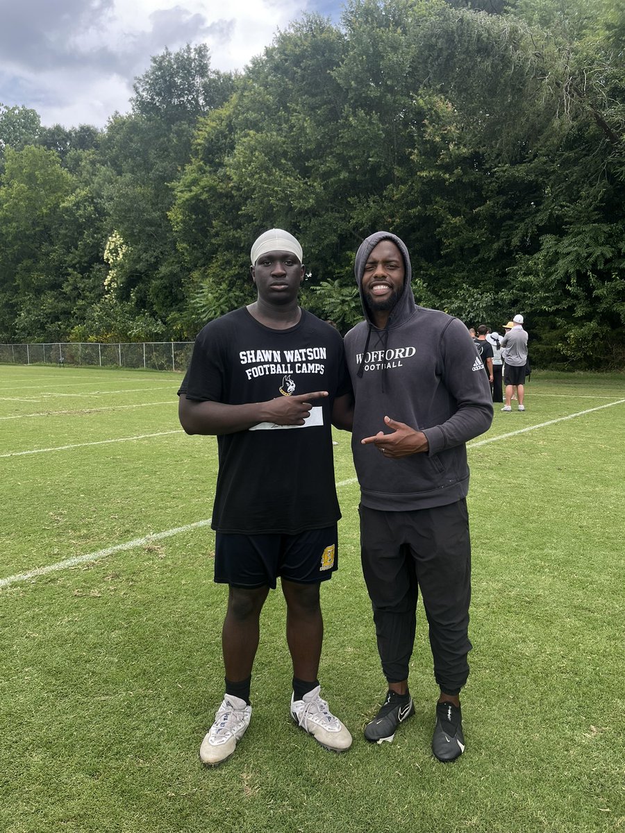 DocBraylon's tweet image. Thank you @Wofford_FB for the great camp yesterday evening i had a great experience and learned a lot #AGTG #TTP
@SWD_FB 
@coachjtstovall 
@mb_3three 
@Coachsax72 
@RecruitGeorgia 
@NxtLvLScouts