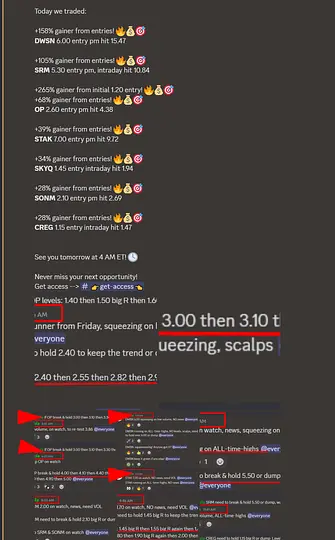 RECAP OF MONDAY JUN 16 

Another good session written in the book! 🔥💰🎯

Join our Discord: discord.com/invite/YYhupxm…

See you on tomorrow at 4 AM ET! 🕓

Always ahead of the crowds! 
Alerted $DWSN at 6.00 before the crowds and hit 15.47 for +158% 🔥💰🎯

Alerted $SRM at 5.30