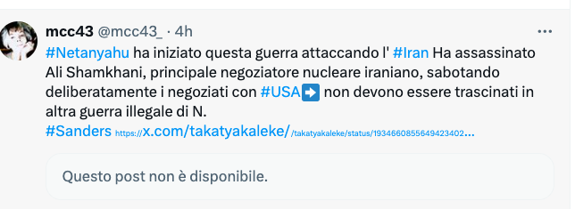 mcc43_'s tweet image. Bernie #Sanders si è "pentito" di quello che aveva scritto su #Netanyahu  e la pratica degli assassini mirati???🤔