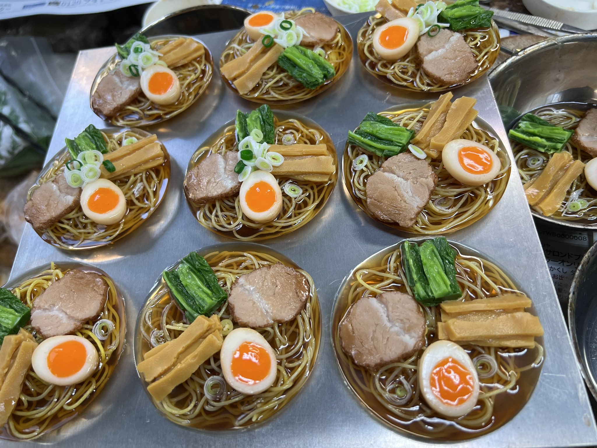 原寸大 食品サンプル 14点セット 元祖食品サンプル屋 ながお食研