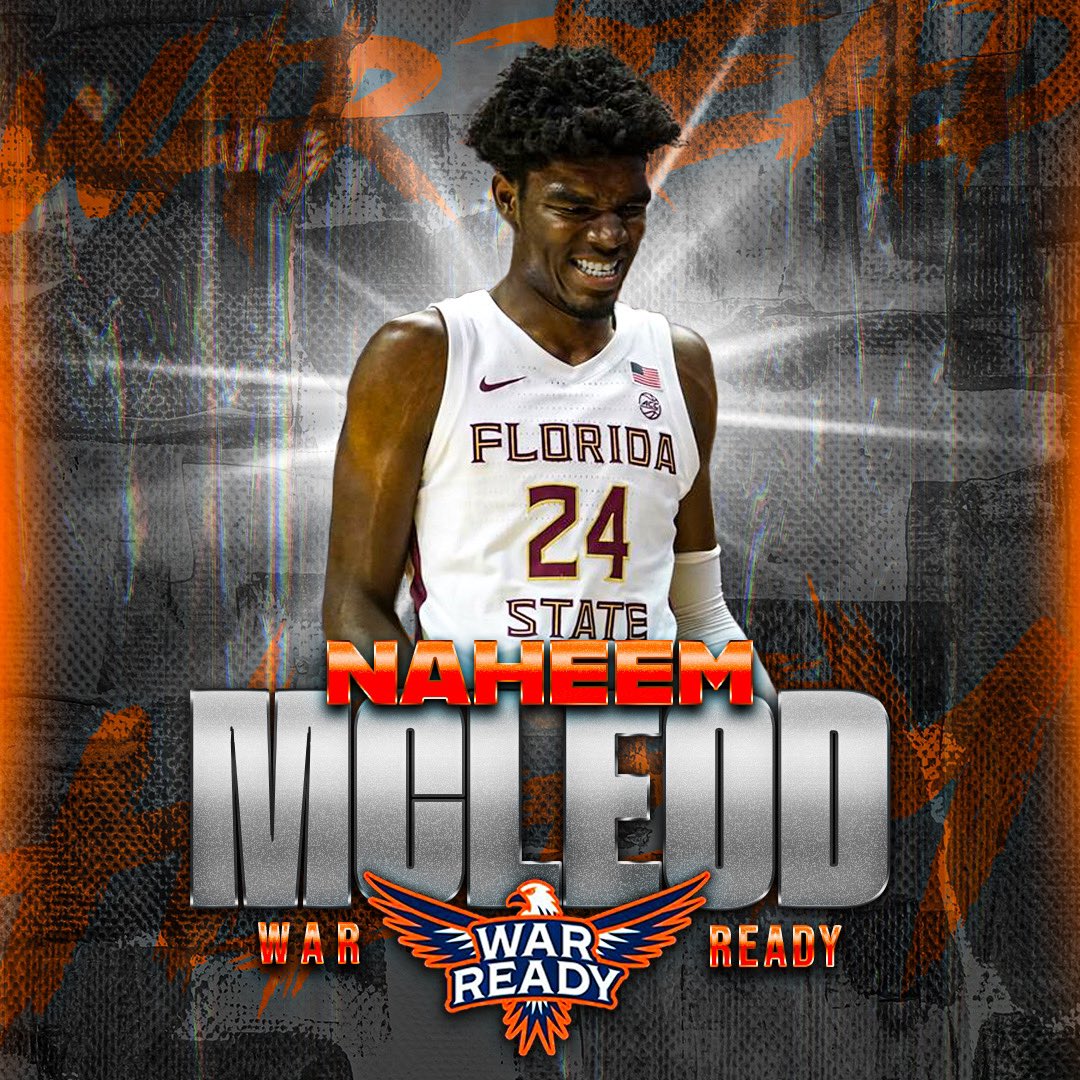 Let’s welcome Naheem McLeod to our roster 

Naheem is a 7’4 center who played his college ball at FSU and Syracuse. He will be a big presence in the post for us this summer and excited for him to start his pro career. 

Let’s show some love Auburn Family 💙🧡🦅