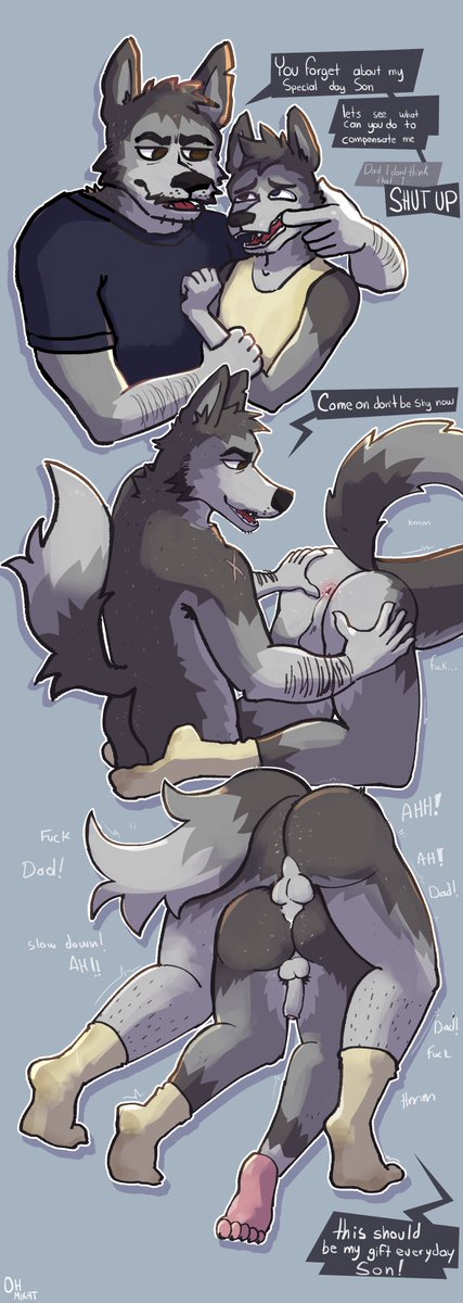 cw: INCEST  

oww Diego you forget about fathers day Oh well Dad will do something about it... 

I couldn't let the date pass without doing something about them lol

this image is fucking big lmao