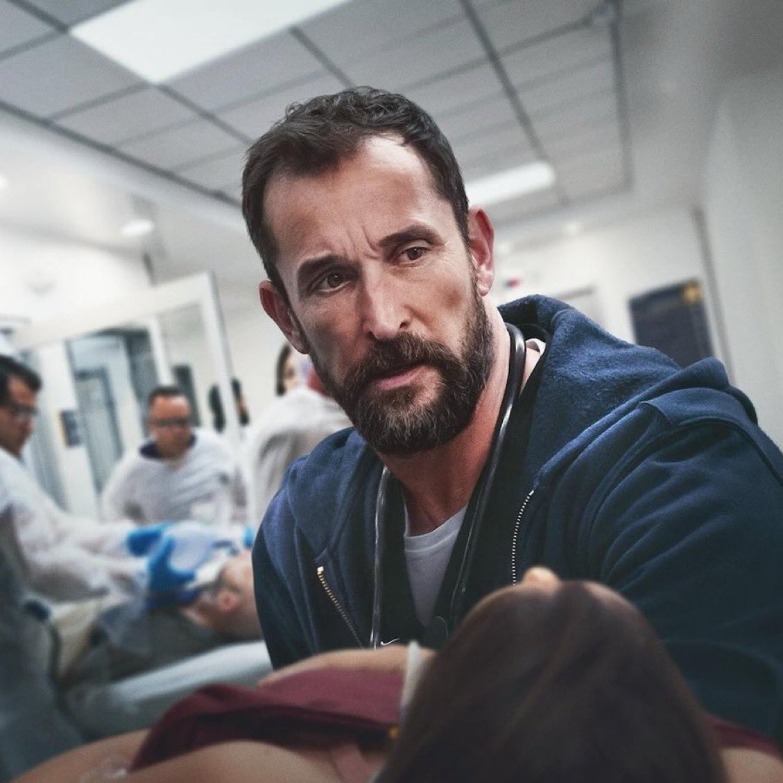 screentime's tweet photo. 'THE PITT' Season 2 production has begun

▪️ Season 2 takes place during the Fourth of July
▪️ Premiering January 2026 https://t.co/sv8n7XaYgD