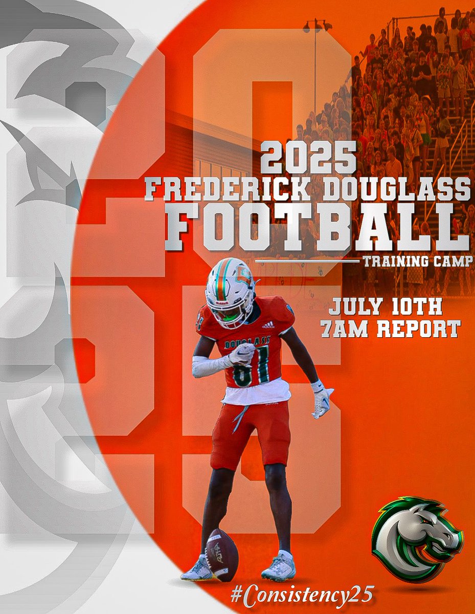 Douglass Football (@fdouglassfb) on Twitter photo There is still time to join the 2025 High School Football Team! If you are interested, please contact HC Nathan McPeek nathan.mcpeek@fayette.kyschools.us
You will receive communication information, calendar, expectations, etc... season officially begins Thursday July 10th. There is still time to join the 2025 High School Football Team! If you are interested, please contact HC Nathan McPeek nathan.mcpeek@fayette.kyschools.us
You will receive communication information, calendar, expectations, etc... season officially begins Thursday July 10th.