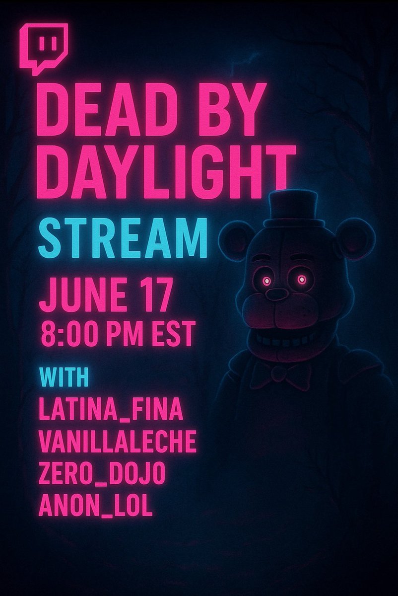 ZERO_DOJO's tweet image. Hey Yall! Don’t forget to stop in and catch the FNAF Update! Also throw up a tab to get your free Twitch drops!! #dbd #deadbydaylight #zerodojo #FiveNightsAtFreddys #fnaf #twitch #streamer #twitchdrops #freestuff #gamer #LosÁngeles