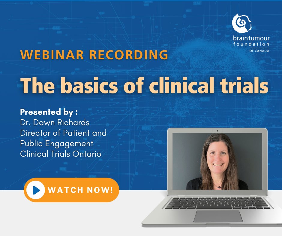 Missed our recent webinar on the basics of clinical trials? No problem! The recording is now available! Watch the recording now and empower yourself with knowledge! youtu.be/Hk8TxQa-JEk

#ClinicalTrials #PatientEducation #ResearchMatters #BrainTumours #BrainCancer