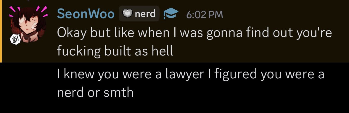 The duality of my staff. 

<a href="/Fr1dayyyy/">Friday</a> <a href="/Sagyeoksu/">Seonu</a>
