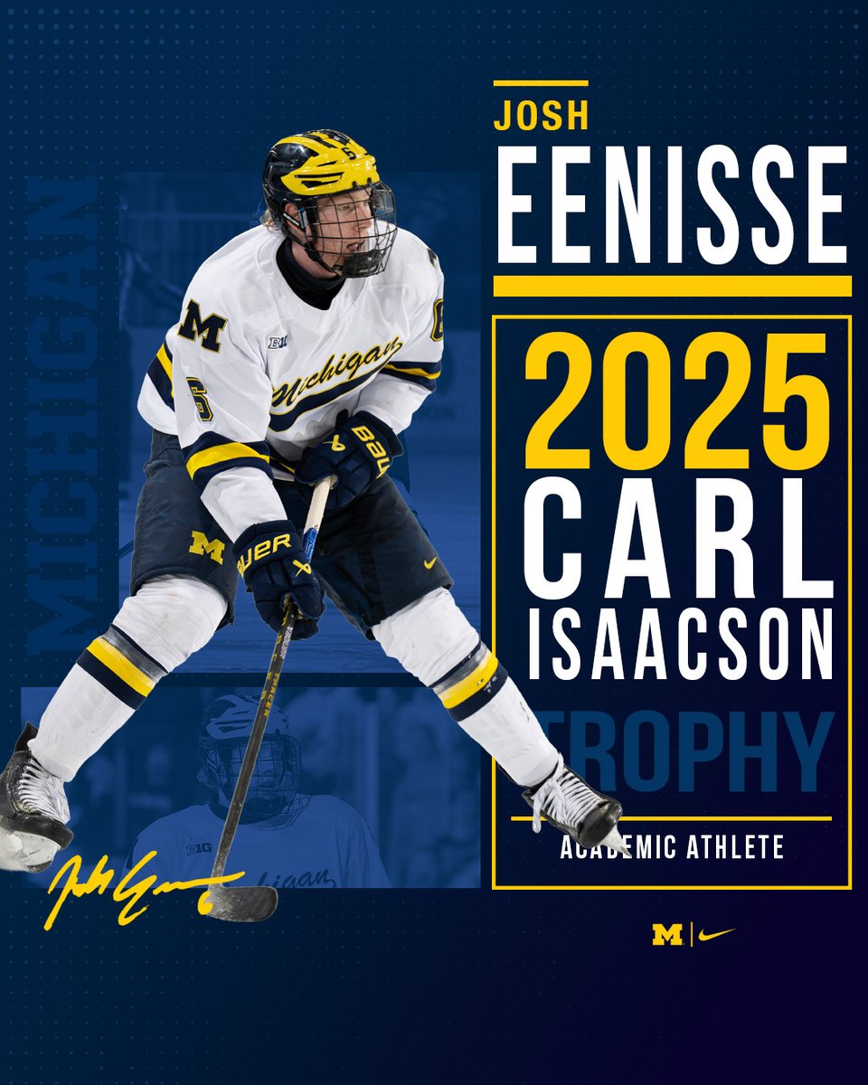 Congrats to Eastview's Josh Eernisse for winning the Carl Isaacson award for being the Wolverine's top student athlete. 

Bet the graphic designer at MICH is going to regret spelling his name wrong though.