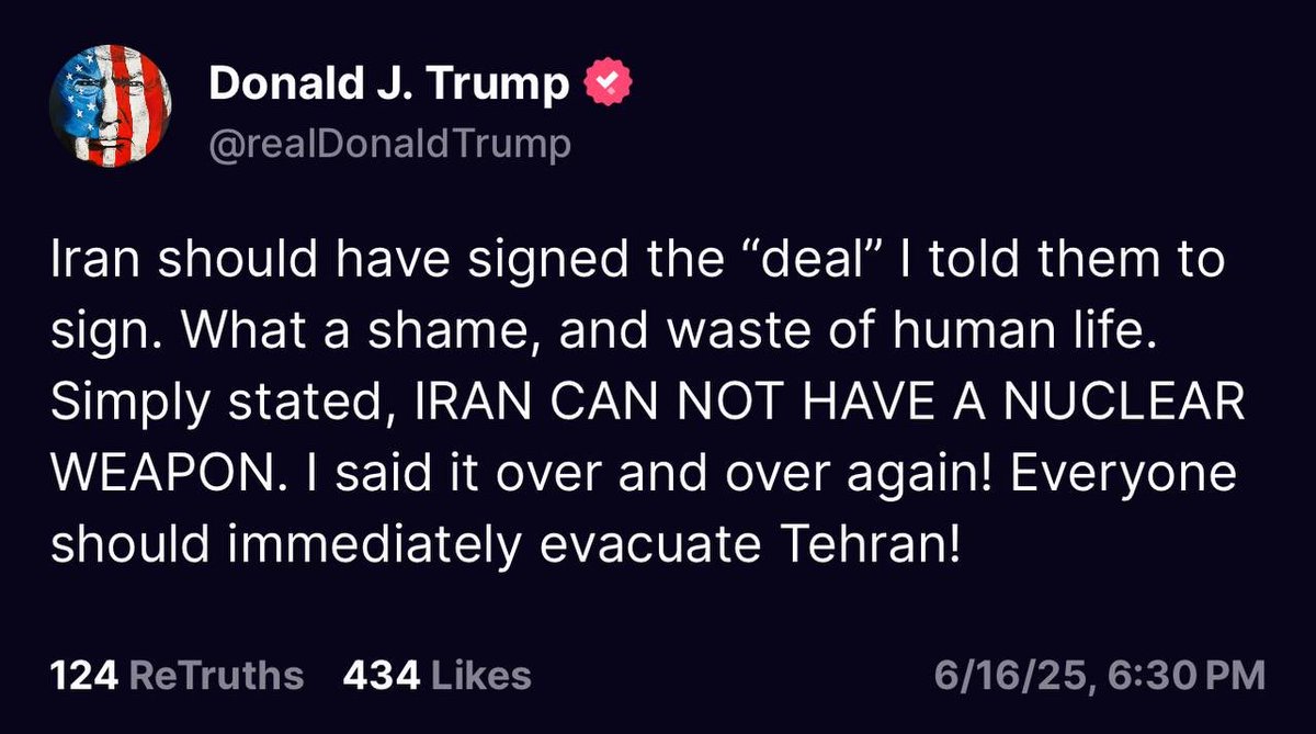 Carlos Mercader (@mercader1) on Twitter photo En este capítulo youtu.be/I-TLbZMaMmk?si… les explicamos porque EEUU con toda probabilidad, va a inmiscuirse directamente en la guerra #Iran contra #ısrael <a href="/LaDiestraPR/">La Diestra</a> <a href="/realDonaldTrump/">Donald J. Trump</a> lanza amenaza a los que viven en la capital de Irán. #evacuateTehran En este capítulo youtu.be/I-TLbZMaMmk?si… les explicamos porque EEUU con toda probabilidad, va a inmiscuirse directamente en la guerra #Iran contra #ısrael <a href="/LaDiestraPR/">La Diestra</a> <a href="/realDonaldTrump/">Donald J. Trump</a> lanza amenaza a los que viven en la capital de Irán. #evacuateTehran