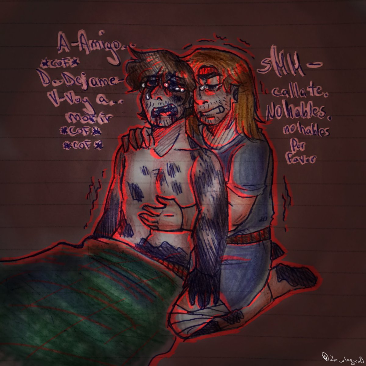 Z0_ologico's tweet photo. Les hice fanart a dos personajes que ni nombre tienen y que aparecieron 5 segundos como personajes terciarios.
Pero sin duda fueron mis Extras favoritos.
(SubirΓ© mi Lore inventado a Tiktok)
#epicthemusical #thundersaga #fanart #dibujo #theodyssey #musical https://t.co/dcKYECtuRC