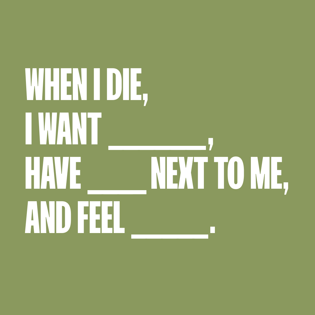 What’s your Death with Dignity? ✍️