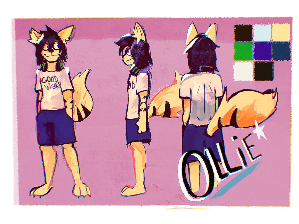 Agora sim o Ollie tem uma Ref sheet oficial 🍍🦊✨

Feito pelo Bolenho (Discord)
o cara manda mt bem :3
(❤️+🔁if you like :3)

#furryartist | #furryfandom | #digitalart | #fursona