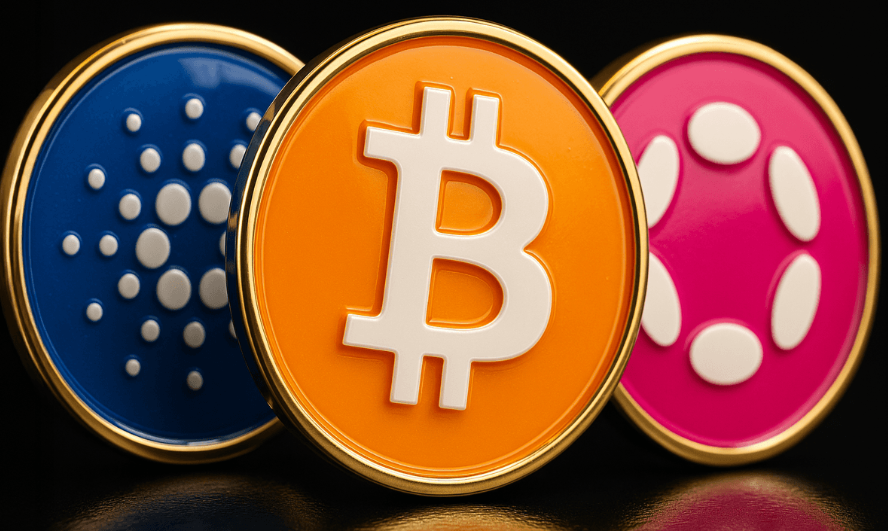 AlbercaFernando's tweet photo. @saylor argues that “bigger Dots are ₿etter”. Polkadot agrees, as they wanna make their Dots bigger by converting 500,000 Dots into Bitcoin. Likewise thinks Hoskinson, who will exchange $100M worth of Adas from the Cardano Foundation for BTC.  

Bigger Dots &amp; Adas are ₿etter. https://t.co/4rpY8MHM3i
